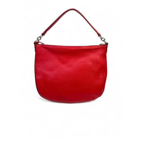 Coach Vintage Elle Red Pebbled Leather Hobo Bag - Picture 4 of 16